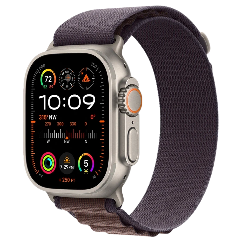 Apple Watch Ultra 2 GPS 49mm Titanium Beige Alpine Loop Indigo 2