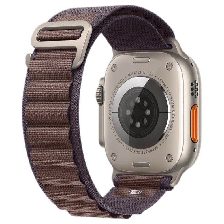 Apple Watch Ultra 2 GPS 49mm Titanium Beige Alpine Loop Indigo 3