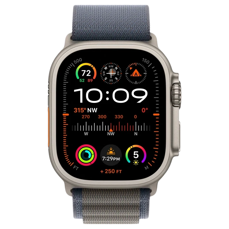 Apple Watch Ultra 2 GPS 49mm Titanium Beige Alpine Loop Blue 2