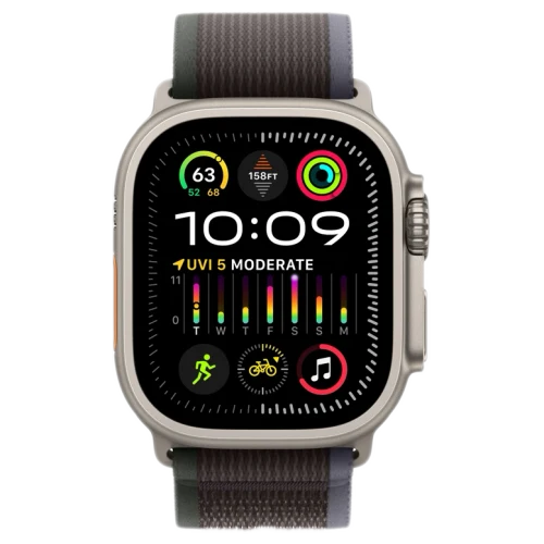 Apple Watch Ultra 2 GPS 49mm Titanium Beige Trail loop Blue/Black