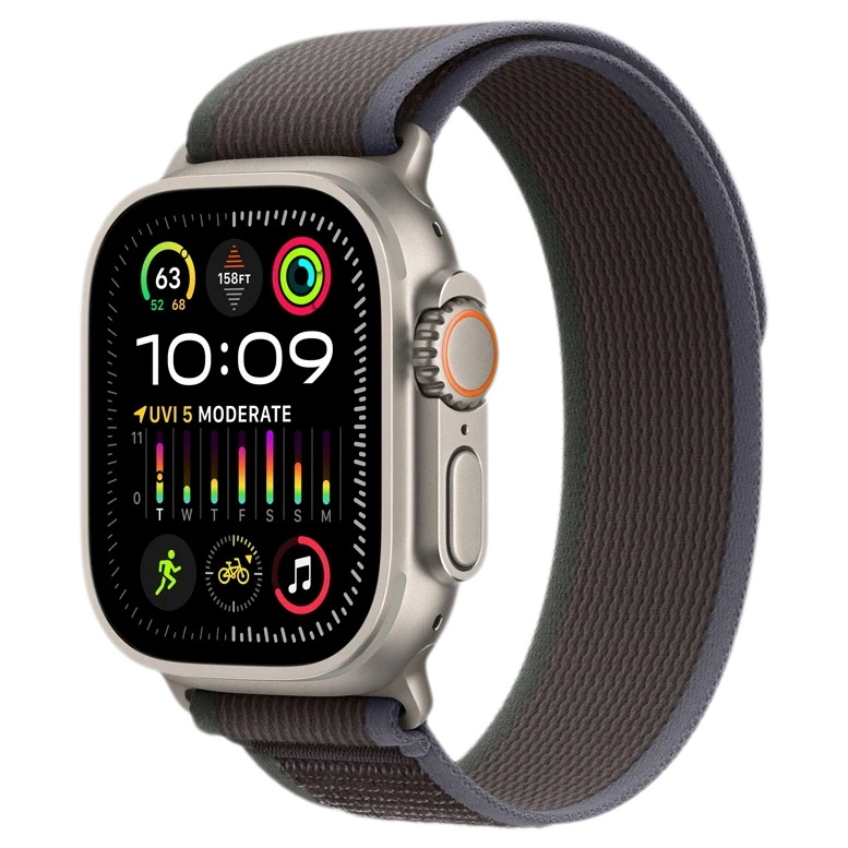 Apple Watch Ultra 2 GPS 49mm Titanium Beige Trail loop Blue/Black 2