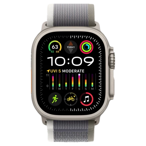 Apple Watch Ultra 2 GPS 49mm Titanium Beige Trail Loop Green/Gray