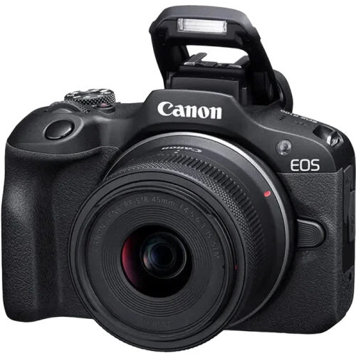 Беззеркальный фотоаппарат Canon EOS R100 Black & RF-S 18-45mm & RF-S 55-210mm KIT, Чёрный
