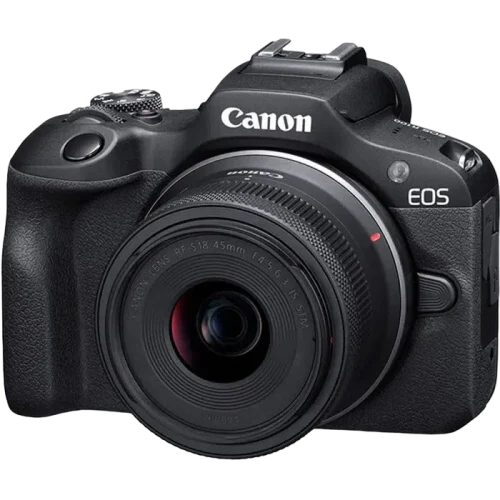 Беззеркальный фотоаппарат Canon EOS R100 Black & RF-S 18-45mm & RF-S 55-210mm KIT, Чёрный