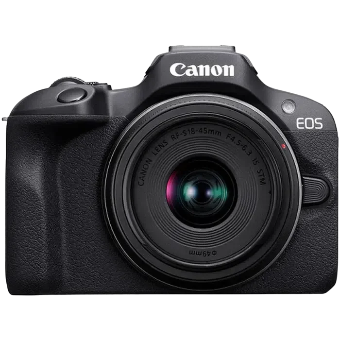 Aparat Foto Mirrorless Canon EOS R100 Black & RF-S 18-45mm & RF-S 55-210mm KIT, Negru 19