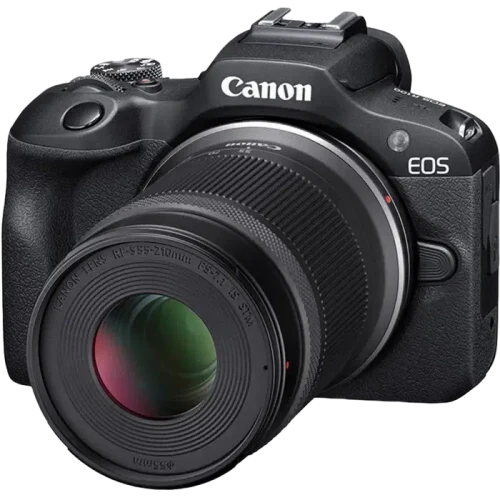Беззеркальный фотоаппарат Canon EOS R100 Black & RF-S 18-45mm & RF-S 55-210mm KIT, Чёрный