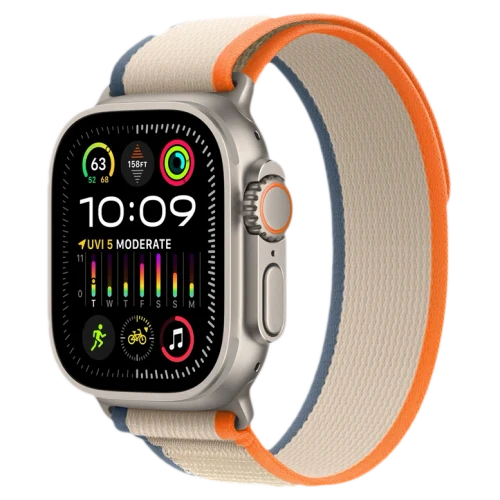 Apple Watch Ultra 2 GPS 49mm Titanium Beige Trail loop Orange/Beige
