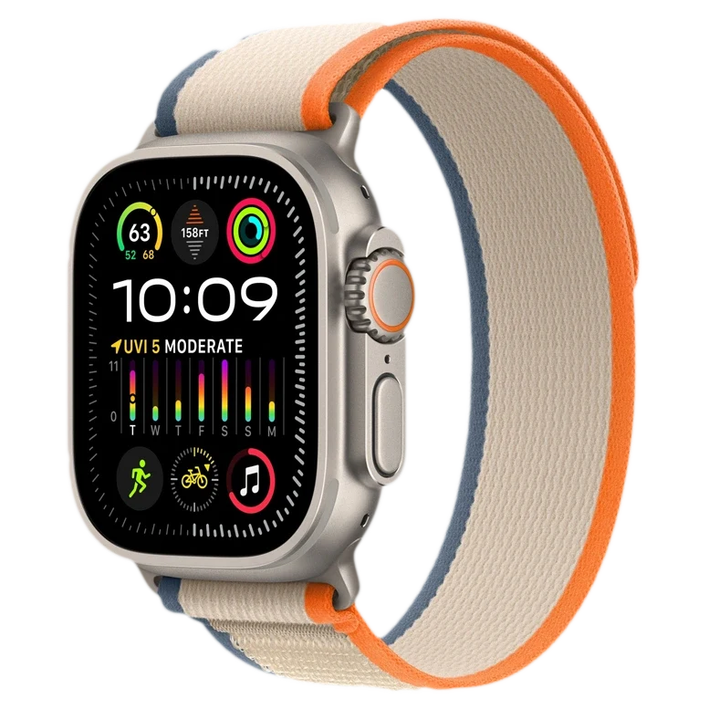 Apple Watch Ultra 2 GPS 49mm Titanium Beige Trail loop Orange/Beige 2