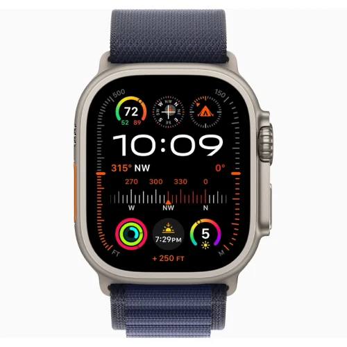 Apple Watch Ultra 2 Natural Alpine Loop Navy