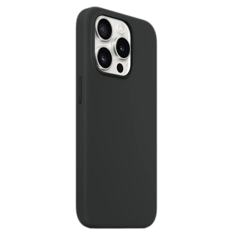 Silicon Case Premium for iPhone 15 Pro Black 2
