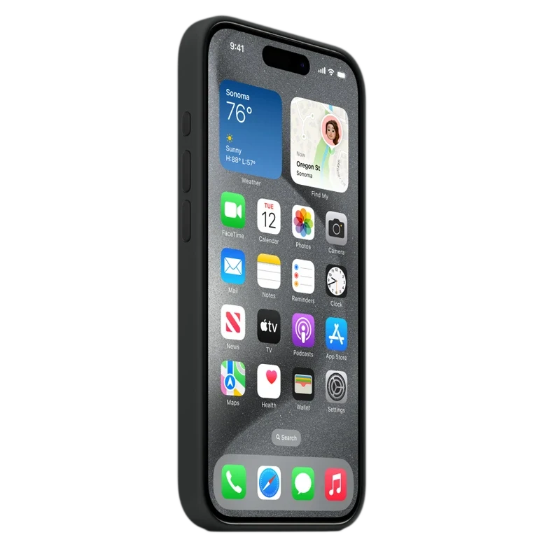 Silicon Case Premium for iPhone 15 Pro Black 3