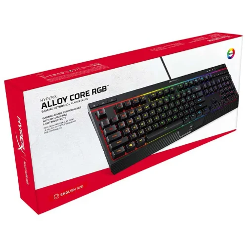 Клавиатура HyperX Alloy Core RGB Мембрана, Проводная, Черный