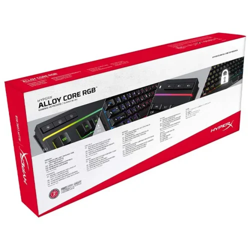 Клавиатура HyperX Alloy Core RGB Мембрана, Проводная, Черный