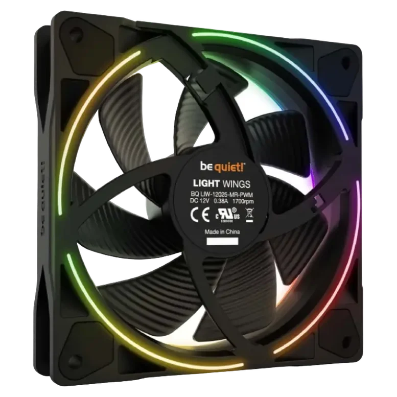 Ventilator PC be quiet! Light Wings PWM, 120 mm, Negru 2