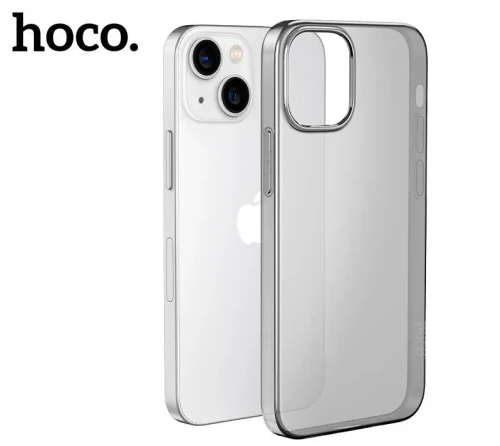 HOCO Light series TPU case for iP 15 Pro Transparent-Black