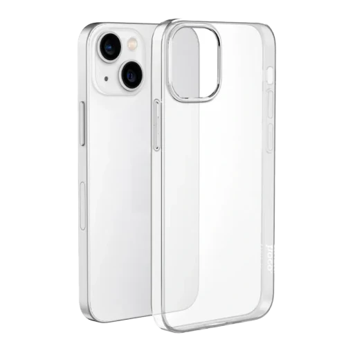 HOCO Light series TPU case for iP 15 Pro Transparent-Black