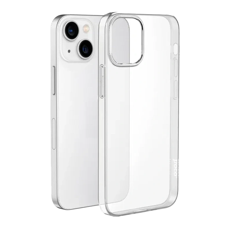 HOCO Light series TPU case for iP 15 Pro Transparent-Black 4