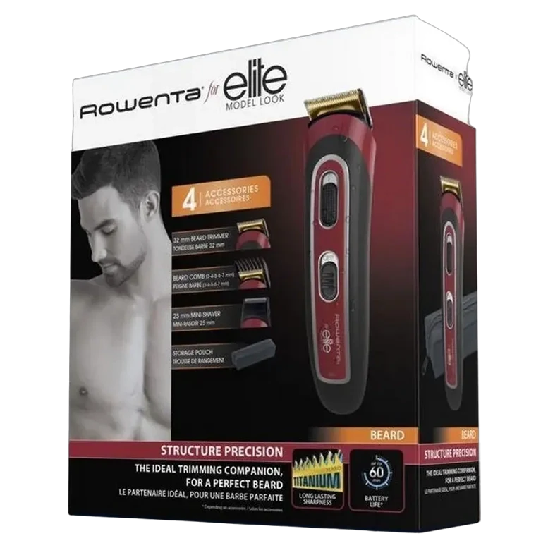 Trimmer pentru bărbați Rowenta TN4422F1, Black/Red 3