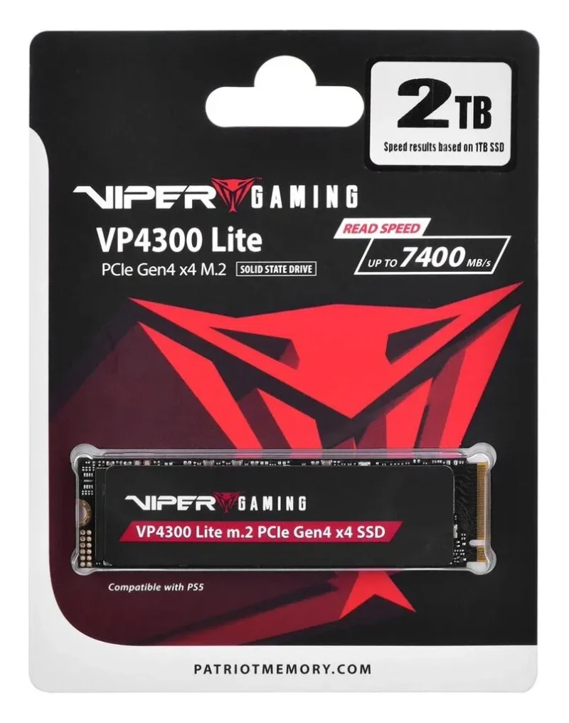 M.2 NVMe SSD VIPER (by Patriot) VP4300 LITE 2TB 3