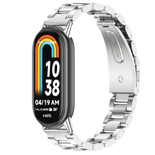 Cureluşă Xiaomi Strap Metal Smart Band 8/9 Silver