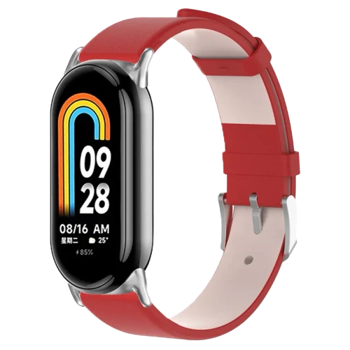 Cureluşă Xiaomi Strap Leather Smart Band 8/9 Red