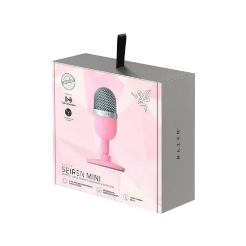 Игровой Микрофон Razer Seiren Mini, Проводной аналоговый, Розовый
