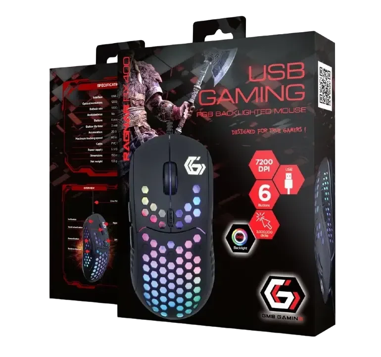Игровая мышь Gembird RAGNAR-RX400, Чёрный 4