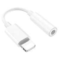 Адаптер Hoco LS34, Lightning to 3.5 mm, Белый