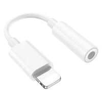 Адаптер Hoco LS34, Lightning to 3.5 mm, Белый 2