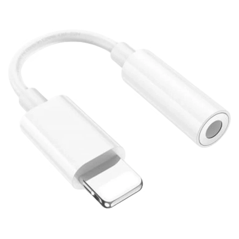 Адаптер Hoco LS34, Lightning to 3.5 mm, Белый 2