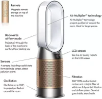 Очиститель воздуха Dyson HP09 Purifier Hot+Cool Formaldehyde White / Gold 10