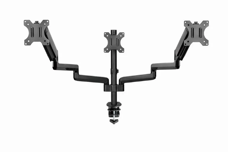 Suport reglabil pentru 3 monitoare cu montare pe birou (rotativ) 13"-27", Gembird MA-DA3-01 7