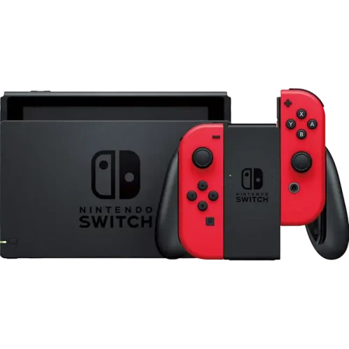 Портативная игровая консоль Nintendo Switch, Черный | Красный, Mario Choose One Bundle