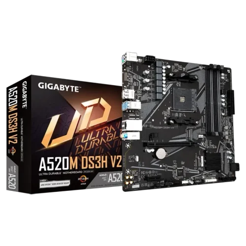 Placă de bază Gigabyte A520M DS3H V2, Black