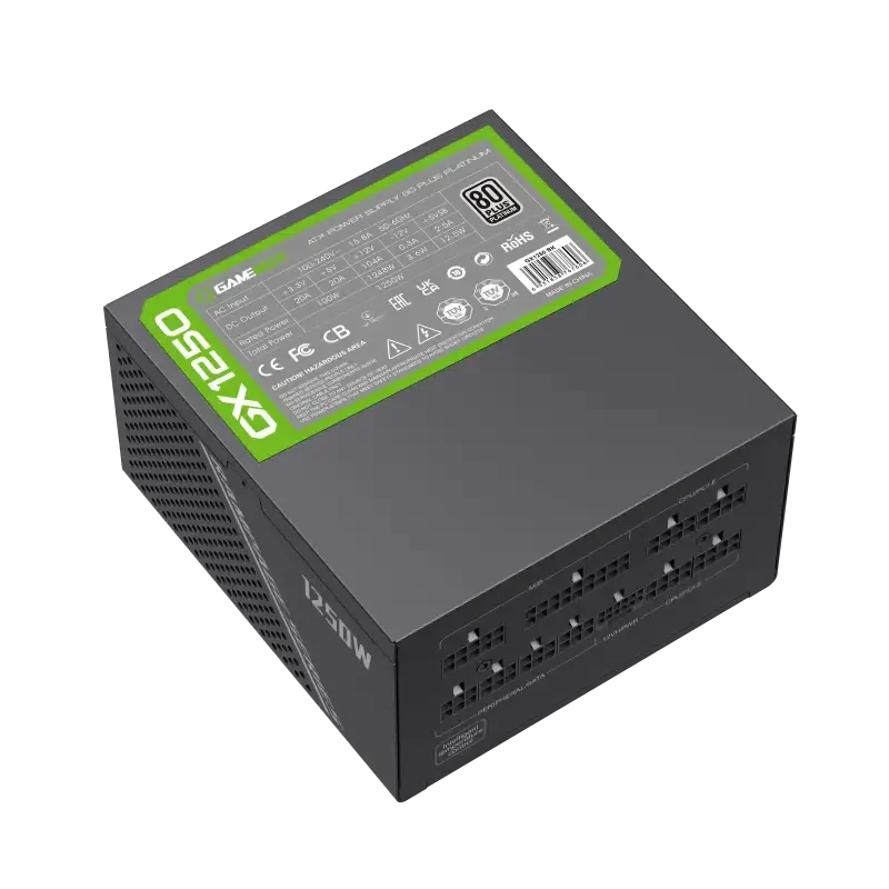 Блок питания для компьютеров Gamemax GX-1250 PRO ATX, Черный 8