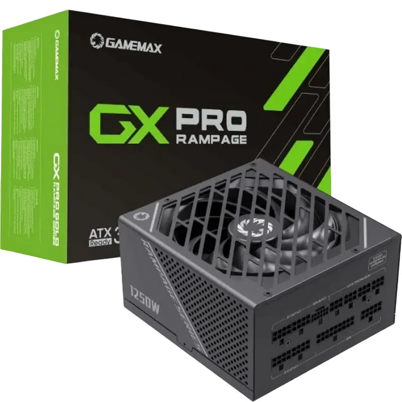 Блок питания для компьютеров Gamemax GX-1250 PRO ATX, Черный 10