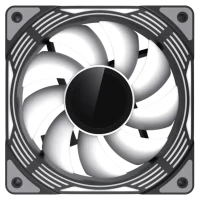 Ventilator PC Gamemax FN12A-C8I, 120 mm, Negru 2