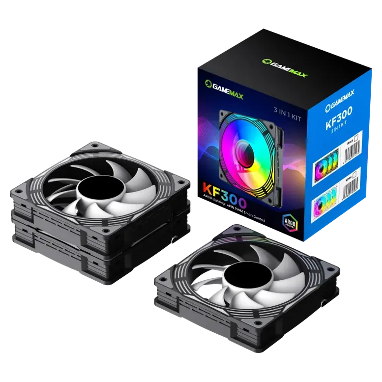 Ventilator PC Gamemax KF300, 120 mm, Negru 7