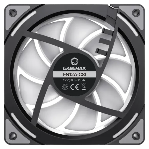 Ventilator PC Gamemax KF300, 120 mm, Negru