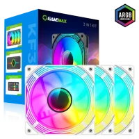 Вентилятор для ПК Gamemax KF300 3x Kit, 120 мм, Белый 8