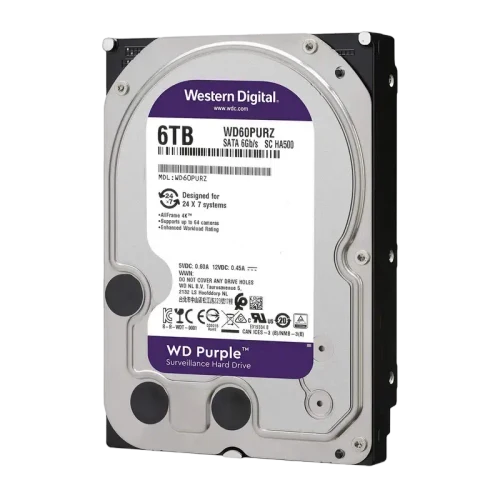 Жесткий диск Western Digital WD Purple, 6 TБ, Purple