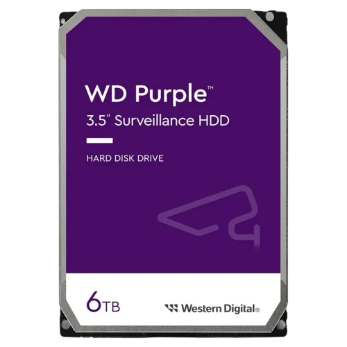 Жесткий диск Western Digital WD Purple, 6 TБ, Purple