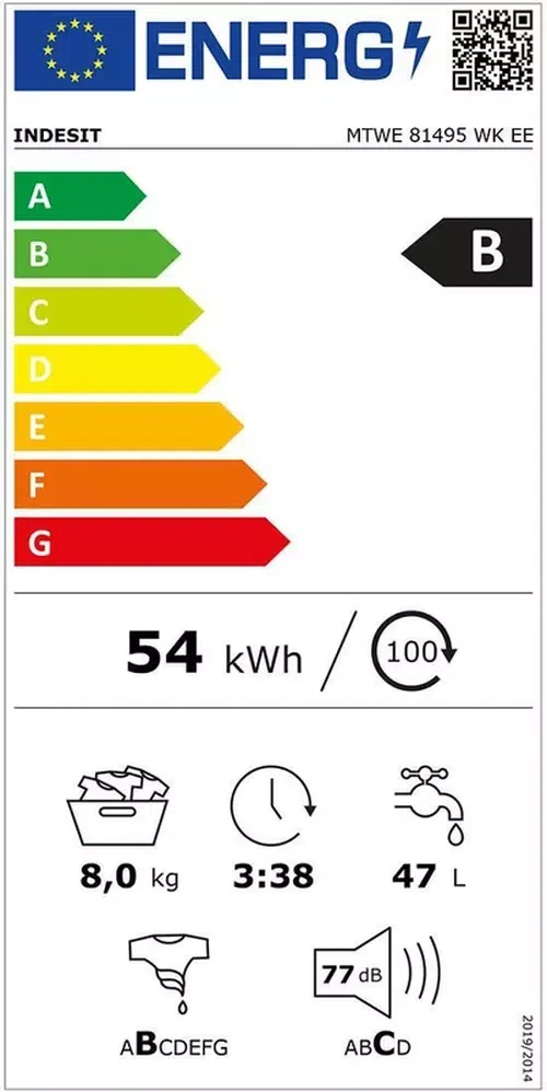 Стиральная машина Indesit MTWE81495WKEE