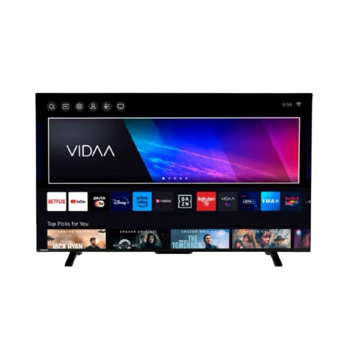 55" QLED SMART Телевизор Toshiba 55QV2363DG, 3840x2160 4K UHD, VIDAA U OS, Чёрный