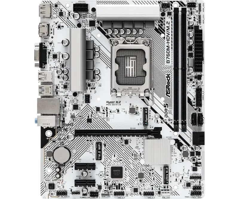 Материнская плата ASRock B760M-HDV/M.2 LGA1700 Micro-ATX 4
