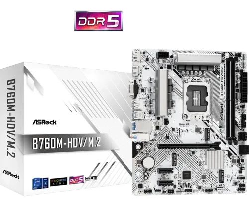 Placă de bază ASRock B760M-HDV/M.2 LGA1700 Micro-ATX