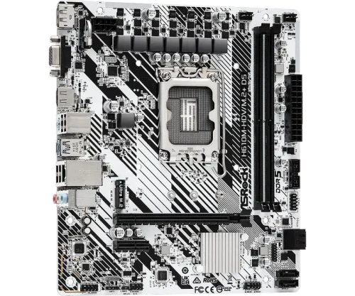 Placă de bază ASRock H610M-HDV/M.2+ D5 LGA1700 Micro-ATX