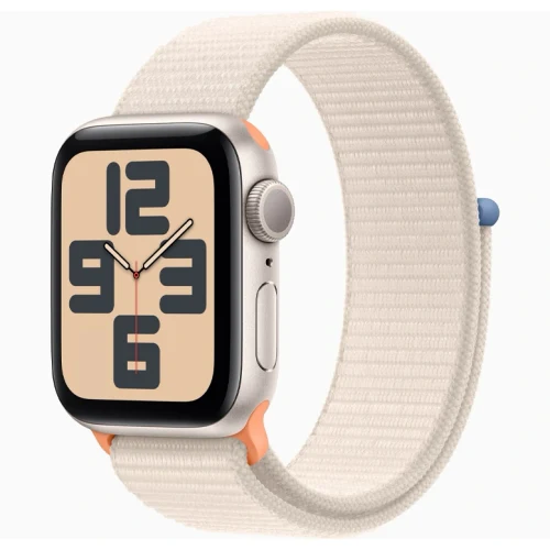 Apple Watch SE 2 40mm Starlight Aluminium Case with Starlight Sport Loop