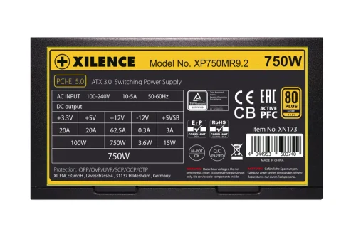Блок питания для компьютеров Xilence Performance X XP750MR9.2 XN173 750W, Черный