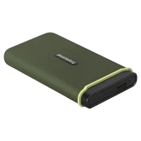 Внешний портативный SSD накопитель Transcend ESD380C, 500 ГБ, Military Green